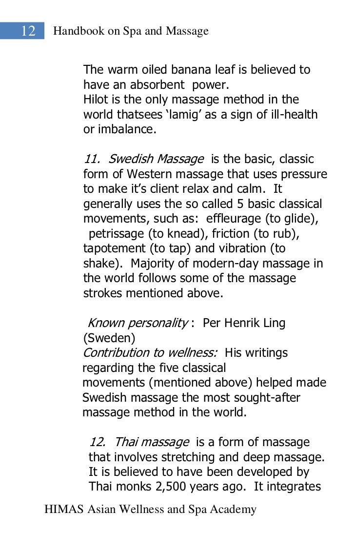 How to do massage The basic rules and technique 91 How to do massage The basic rules and technique 91